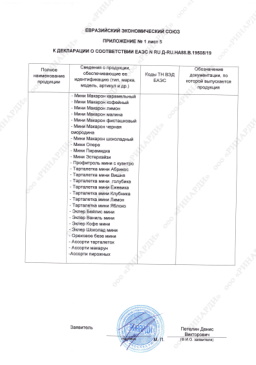 Декларация соответствий продукции Leberge требованиям ЕАЭС ТР ТС 021/2011, ТР ТС 022/2011, ТР ТС 029/2012